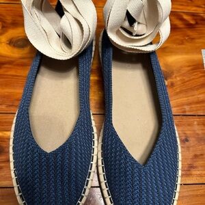 Women's Rothy’s Blue Espadrille Flats